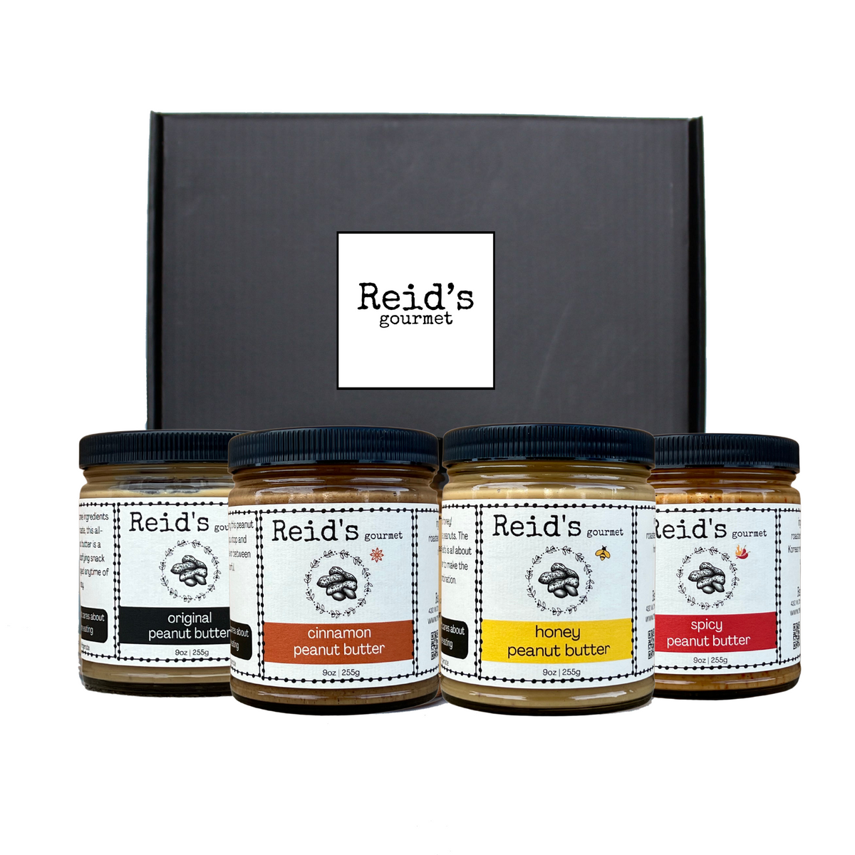 All Natural Flavored Peanut Butter Gift Box Reid's Gourmet