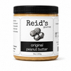 Jar of Reid's Gourmet original peanut butter on a white background