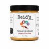 Jar of Reid's Gourmet recover & rebuild peanut butter on a white background